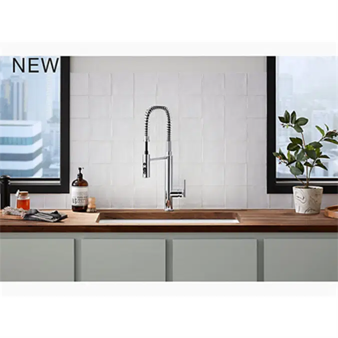 K-24982 Purist® Single-handle semi-professional kitchen sink faucet