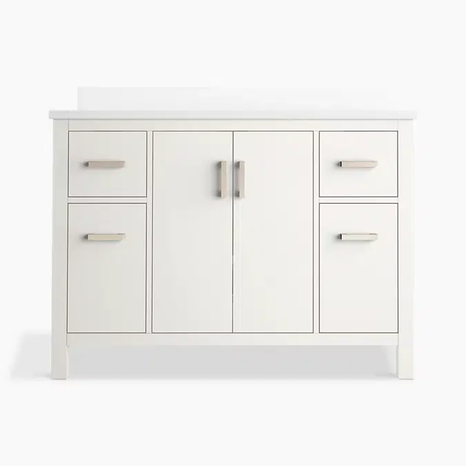 Kresla™ 48" bathroom vanity cabinet with sink and quartz top