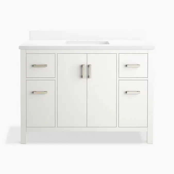 Kresla™ 48" bathroom vanity cabinet with sink and quartz top
