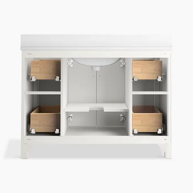 Kresla™ 48" bathroom vanity cabinet with sink and quartz top