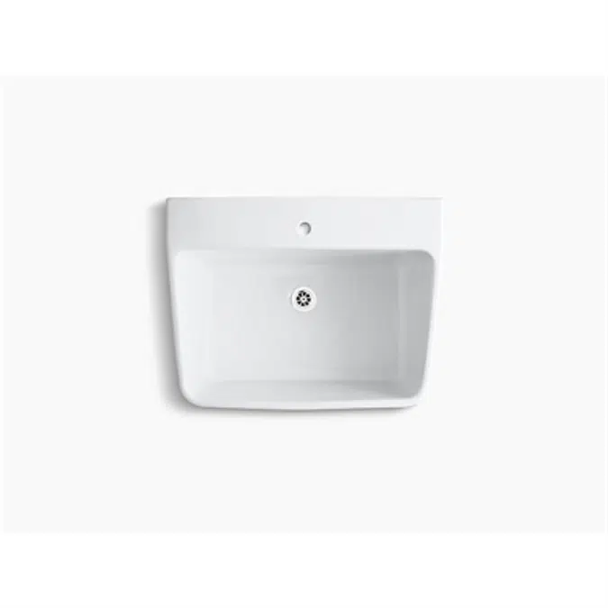 K-12793 Hollister™ 28" x 22" bracket-mount utility sink with single faucet hole