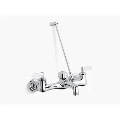 Image for K-8907 Kinlock™ Double lever handle service sink faucet with top-mount wall brace