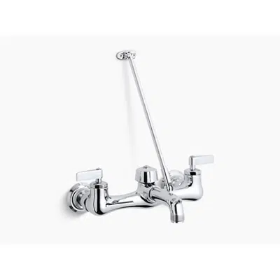 K-8907 Kinlock™ Double lever handle service sink faucet with top-mount wall brace图像