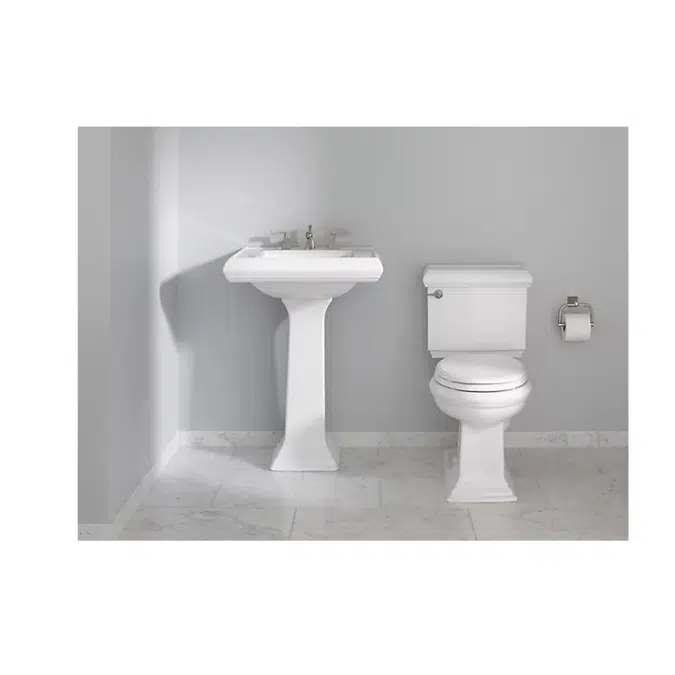 K-2239-8 Memoirs® pedestal/console table bathroom sink basin with 8" widespread faucet holes