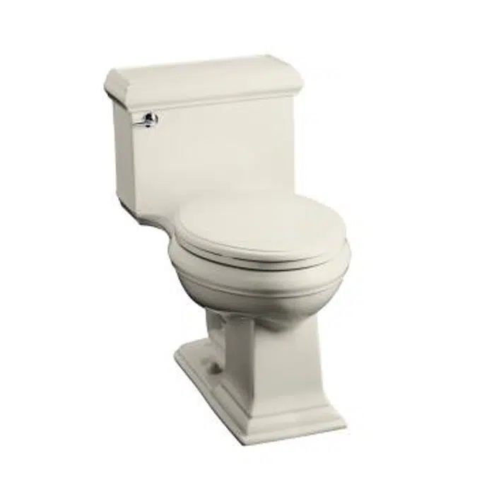 k-3812 memoirs® classic comfort height® one-piece compact elongated 1.28 gpf chair height toilet with quiet-close™ seat