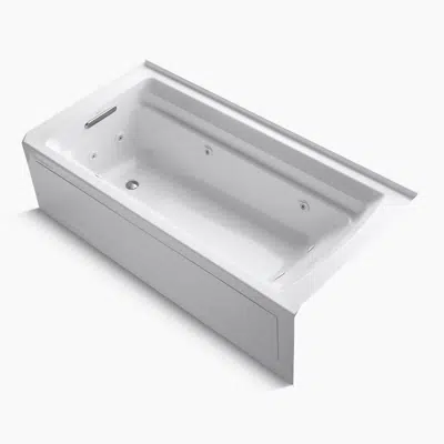 Image for Archer® 72" x 36" alcove whirlpool bath with alcove, left drain