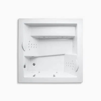 изображение для Consonance® 69-1/4" x 69-1/4" drop-in whirlpool bath with BodyMassage™ backjet