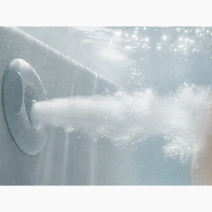 Consonance® 69-1/4" x 69-1/4" drop-in whirlpool bath with BodyMassage™ backjet