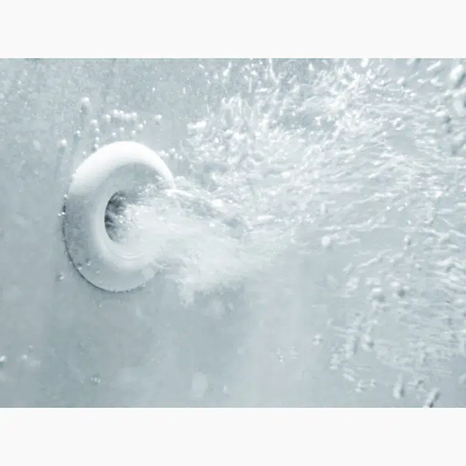 Consonance® 69-1/4" x 69-1/4" drop-in whirlpool bath with BodyMassage™ backjet