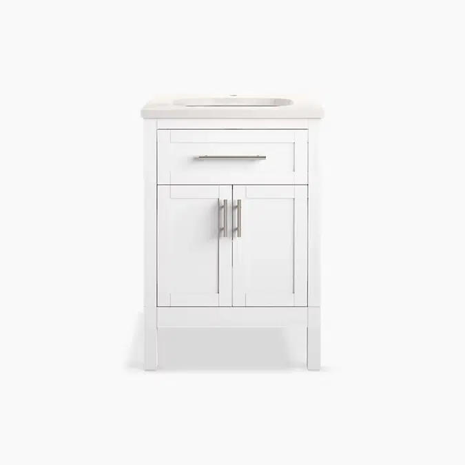 Hadron™ 24" bathroom vanity cabinet with sink and quartz top