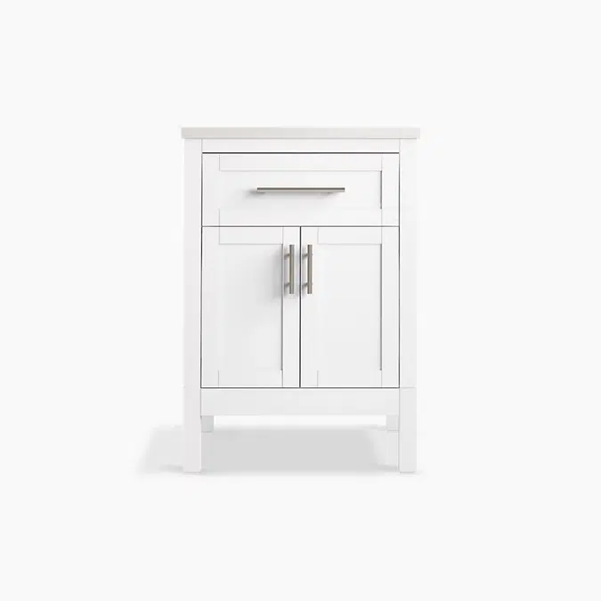 Hadron™ 24" bathroom vanity cabinet with sink and quartz top