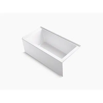 изображение для K-1956-RA Underscore® Rectangle 60" x 30" alcove bath with integral apron, integral flange and right-hand drain