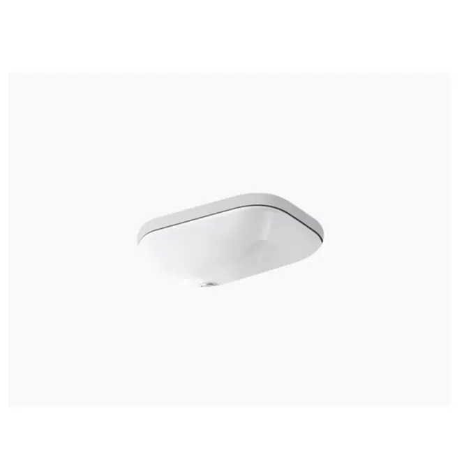 K-2890-8U Tahoe® Undermount bathroom sink with 8" oversize centerset faucet holes