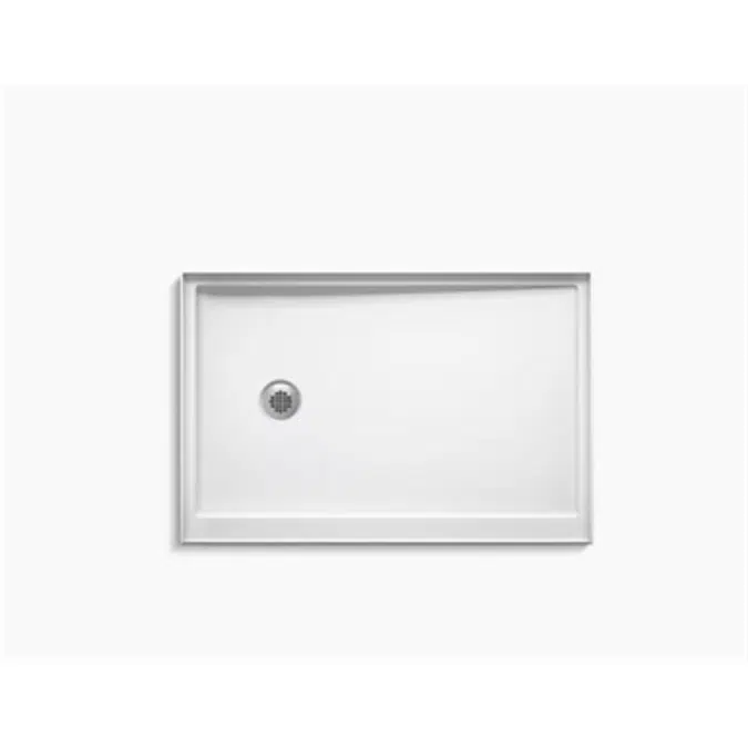 K-8639 Rely® 48" x 32" single-threshold shower base with left-hand drain