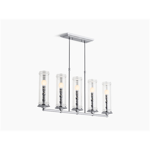 k-23346-ch05 damask® five-light linear chandelier