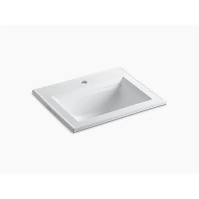 Image for K-2337-1 Memoirs® Stately Drop-in bathroom sink with single faucet hole