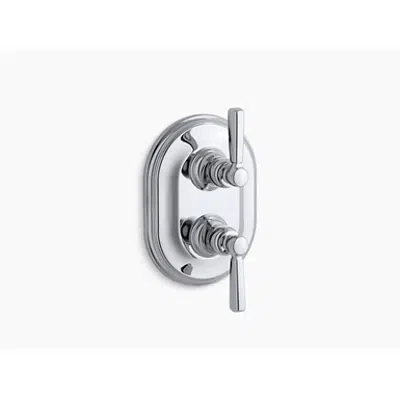 Image for K-T10594-4 Bancroft® Stacked valve trim with metal lever handles, requires valve