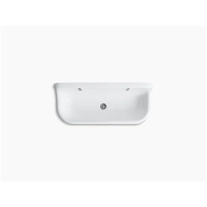 K-3202 Brockway™ 4' wall-mount wash sink with 2 faucet holes