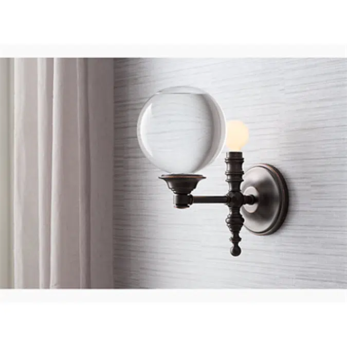 K-22546-SC01 Damask® One-light lacemaker sconce