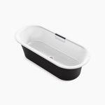 volute™ 70-7/8" x 30-3/8" freestanding bath with base