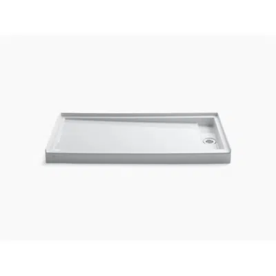 K-9948 Groove® 60" x 32" single threshold right-hand drain shower base图像