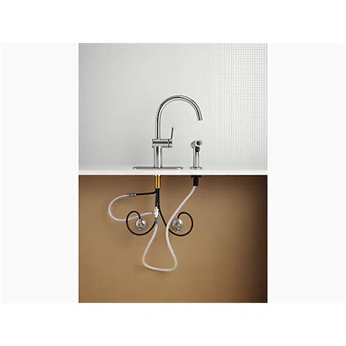 K-R22141 kitchen faucet with sidespray