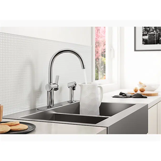 K-R22141 kitchen faucet with sidespray