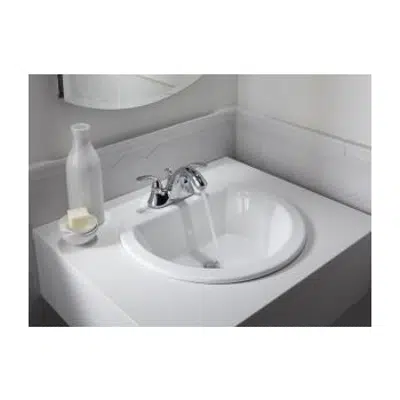 Image for K-2714-8 Bryant® Round Drop-in bathroom sink with 8" widespread faucet holes