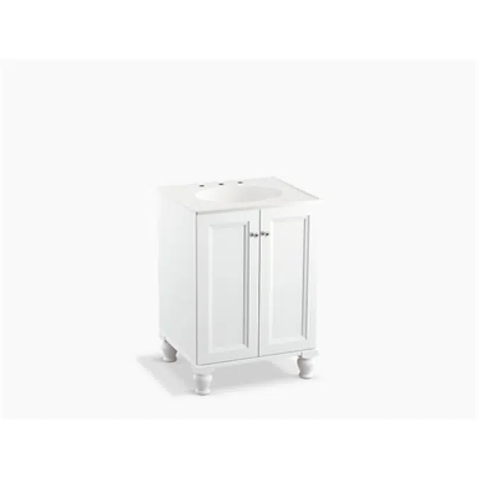 K-99513 Damask® 24" wall-hung bathroom vanity cabinet with 2 doors