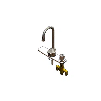 Image for EC-3100-SMT8V05 ChekPoint Elec Faucet, Deck Mt, GN, Side Mt TMV, 8" C-C Deck Plate, 0.5 GPM