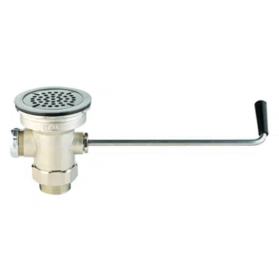 billede til B-3940 Waste Drain Valve, Twist Handle, 3" x 2" & 1-1/2" Adapter