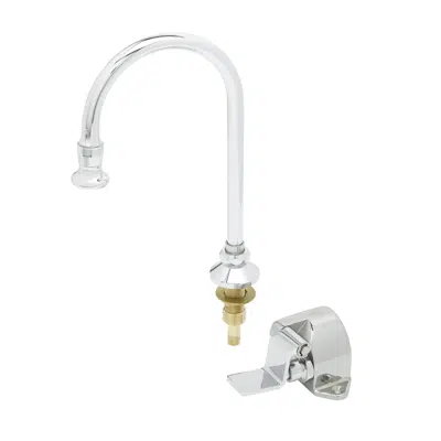 изображение для B-0507-03 Single Pedal Valve, Floor Mount, 1/2" NPT Inlet, Rigid/Swivel Gooseneck w/ Rosespray B-CV1-2 Check Valve Included
