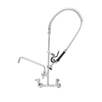 Image for 5PR-8W12 Equip Pre-Rinse, Wall Mount Base, 8" Centers, 6" Wall Bracket, 12" Add-On Faucet