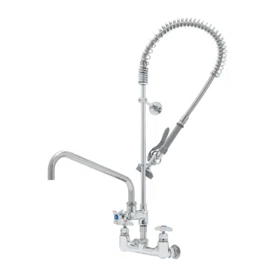 bild för B-0279 Big-Flo Pre-Rinse Unit: 8" Wall Mount, Add-On w/ 14" Swing Nozzle, 36" Hose & B-0107 Spray Valve & 12" Wall Bracket