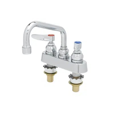 billede til B-1110-XS Workboard Faucet, Deck Mount, 4" Centers, 6" Swing Nozzle, Lever Handles, 2" Shank