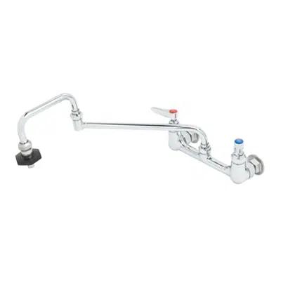 Image for B-0597 Pot Filler, Wall Mount, 8" Centers, 18" Double Joint Nozzle, Insulated On-Off Control