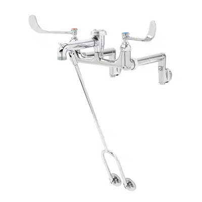 Image for B-0655-02 Service Sink Faucet, Wall Mount, Adj.Centers,Built-In Stops,Vacuum Breaker,Spring Checks