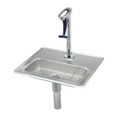 Image for B-1230-12 Water Station w/ 12" Pedestal Glass Filler & Drip Pan Assembly