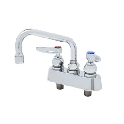 Image for B-1100 Workboard Faucet, Deck Mount, 3-1/2" Centers, 6" Swing Nozzle, Lever Handles
