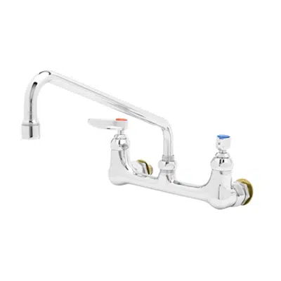 Image for B-0231-CC Double Pantry Faucet, Wall Mount, 8" Centers, 12" Swing Nozzle (062X), 1/2" NPT Male Inlet