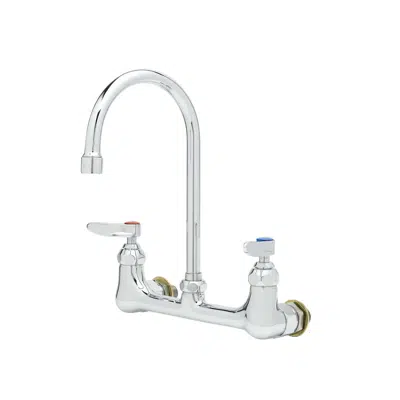 Image pour B-0331-CC Faucet, Wall Mount, 8" Centers, Swivel Gooseneck, 1/2" NPT Male Inlets
