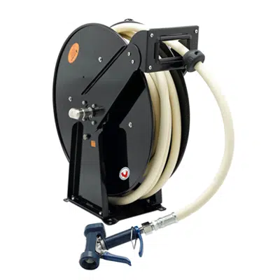 BIM objects - Free download! B-1439 Hose Reel Assembly, Open 50' Hose Reel,  Exposed Piping & Accessories