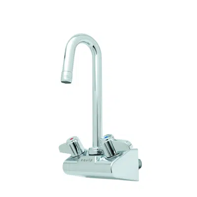Image for 5F-4WLX03 Equip 4" Wall Mount Faucet w/ 3" Swivel Gooseneck, 2.2 gpm Aerator, Lever Handles