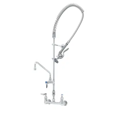 B-2278-01 Pre-Rinse w/ Add-On Faucet, Wall Mount, 8" Centers, Vacuum Breaker, Wall Bracket için görüntü