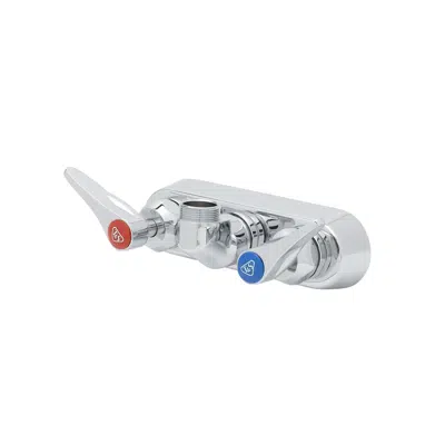 รูปภาพสำหรับ B-1115-CR-LN 4" Wall Mount Workboard Faucet, Less Nozzle, Cerama, Lever Handles