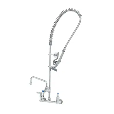 Imagem para B-0133-ADF08-B EasyInstall Pre-Rinse, Spring Action, Wall Mount, 8" Centers, 8" Add-On Faucet, Wall Bracket}