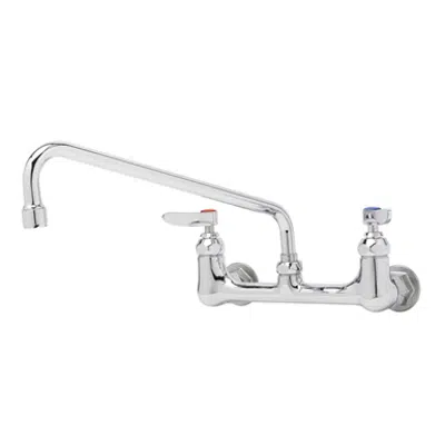 Image for B-0231 Double Pantry Faucet, Wall Mount, 8" Centers, 12" Swing Nozzle (062X)