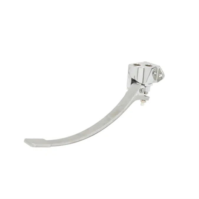 B-0508 Single Pedal Valve, Wall Mount, 1/2" NPT Female Inlet and Outlet, Ex-Long Pedal