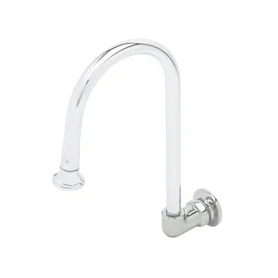 Image for B-0536 Rigid Gooseneck, Wall Mount, Rosespray Outlet, 1/2" NPT Female Inlet