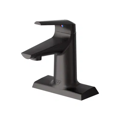 изображение для BP-2712-MB, LakeCrest Aesthetic Single Handle Escutcheon Faucet, Matte Black